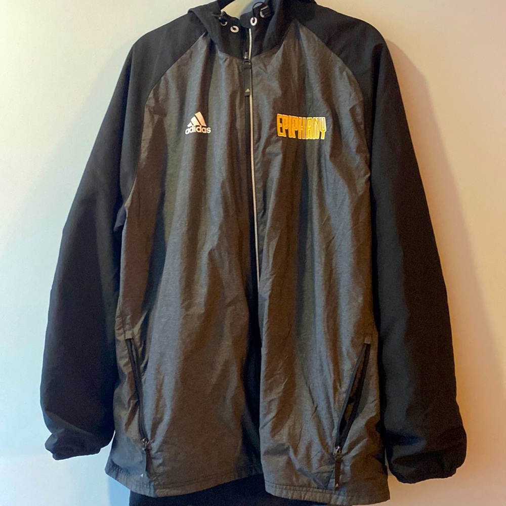 XL Adidas rainjacket/windbreaker embroidered Epiphany logo